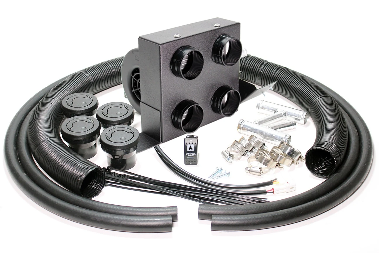 Inferno Cab Heaters Inferno Polaris Ranger Diesel 900 Inferno Cab Heater Kit With Defrost - On Ranger 800 Chassis 2012 To 2014 - Image 7
