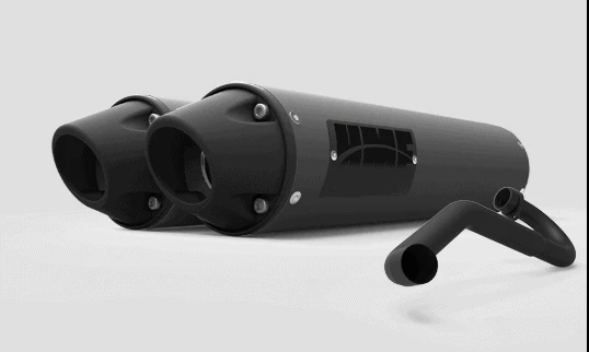 HMF Performance Series Dual Full Exhaust - Polaris RZR Pro XP - Blackout - Image 6