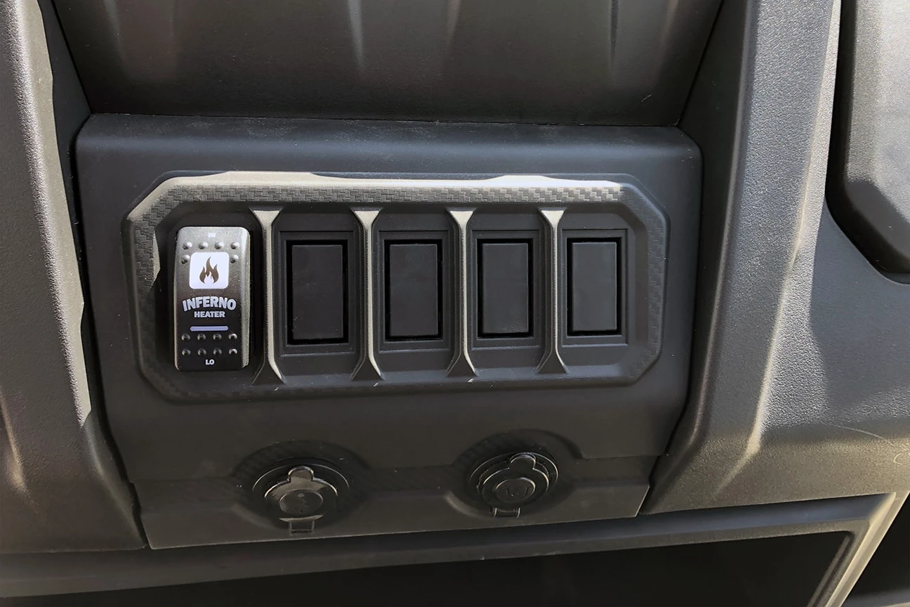 Inferno Cab Heaters Inferno CF Moto U-Force 1000 Inferno Cab Heater Kit With Defrost 2019 To 2020 - Image 2