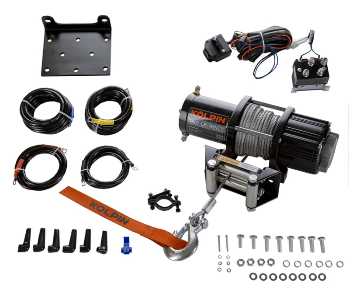 Kolpin Winch Kit - 2500 LB - Steel Cable