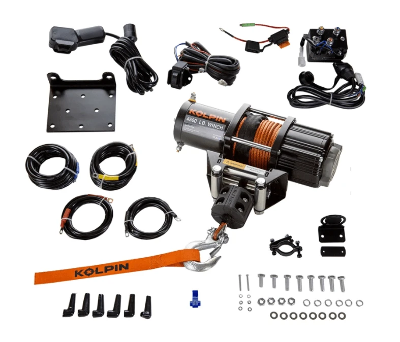 Kolpin Winch Kit - 4500 LB - Synthetic Rope - Image 2