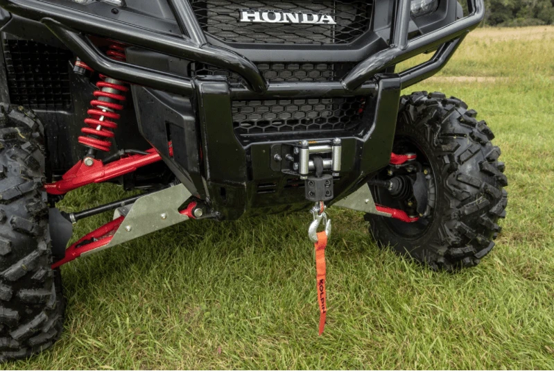 Kolpin Honda Pioneer 1000 Quick Mount Winch - 4500 LB Synthetic Rope - Image 4