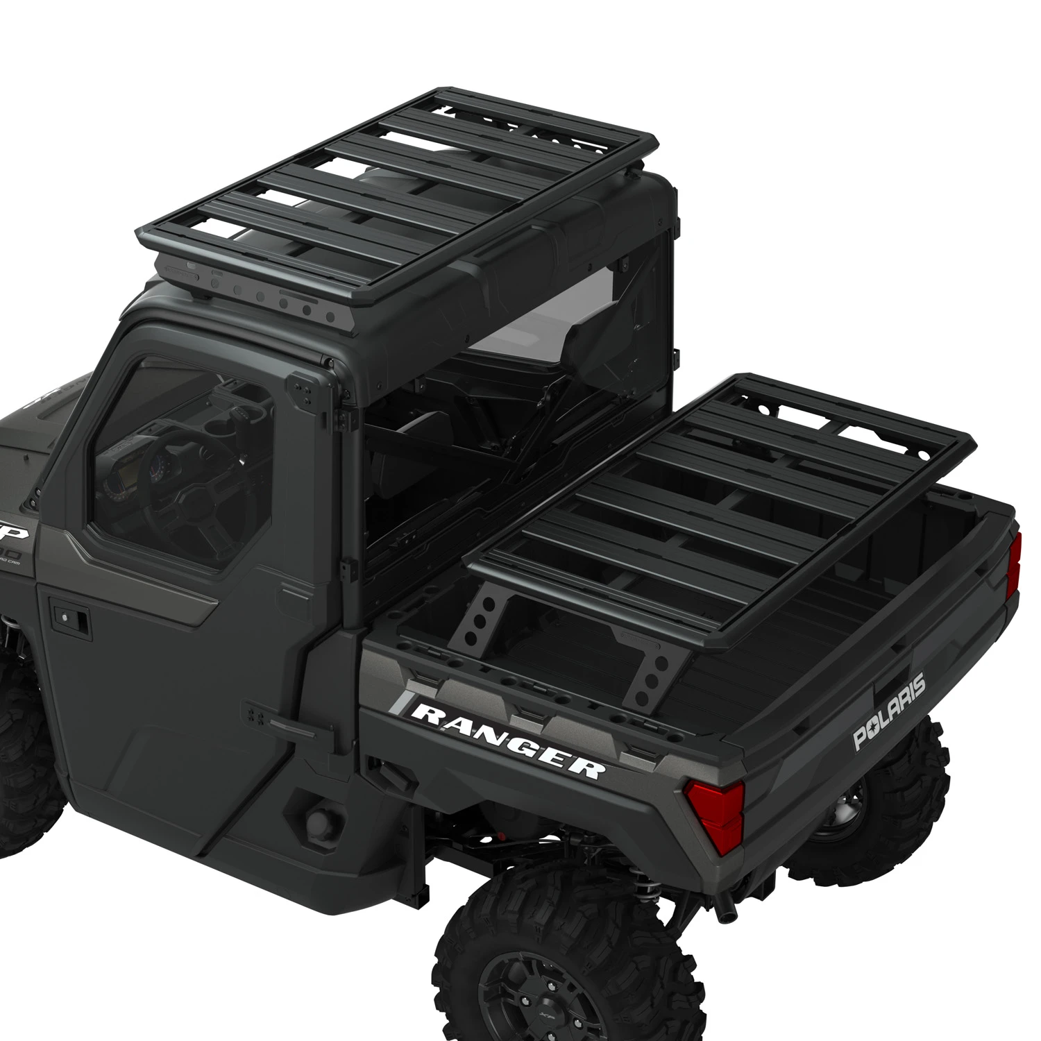 Polaris Ranger RHINO-RACKĀ® Rear Bed & 3-Seat Roof Rack - Image 8