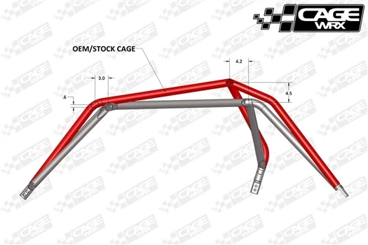 CageWRX Baja Spec Cage Kit - RZR XP1000/Turbo (2014-2018) - Image 7