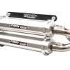 Trinity Racing Polaris XP 1000 Brushed Aluminum Slip On Exhaust