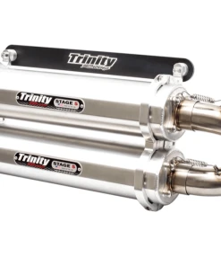 Trinity Racing Polaris XP 1000 Brushed Aluminum Slip On Exhaust