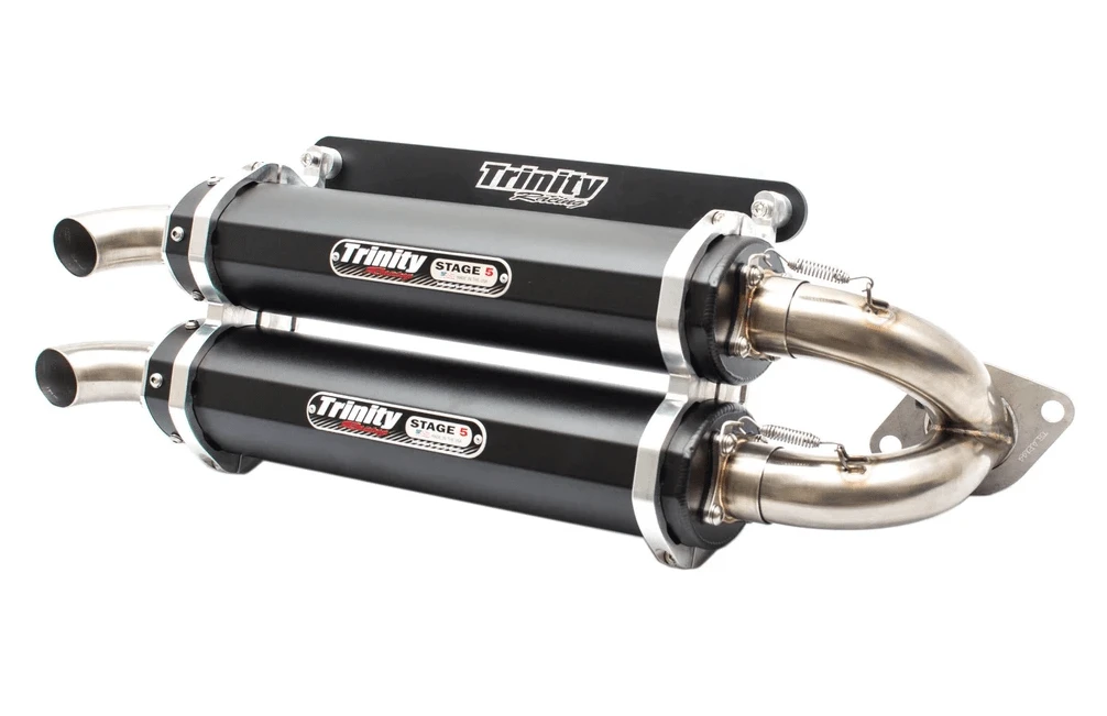 Trinity Racing Polaris RZR Pro XP / Turbo R Black Slip On Exhaust