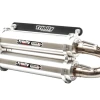 Trinity Racing Polaris XP Turbo / Turbo S Brushed Aluminum Slip On Exhaust