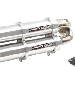 Trinity Racing Can Am Maverick X3 Brushed Aluminum Slip On Exhaust