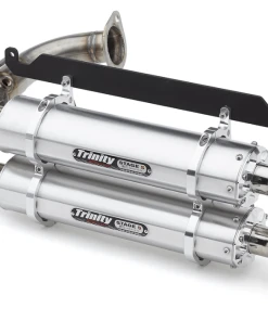 Trinity Racing Honda Talon Brushed Aluminum Slip On Exhaust