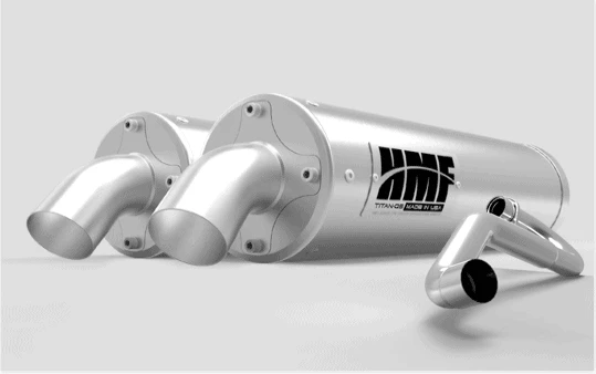HMF Titan Series Dual Full Exhaust - Polaris General/ RZR S - Image 4