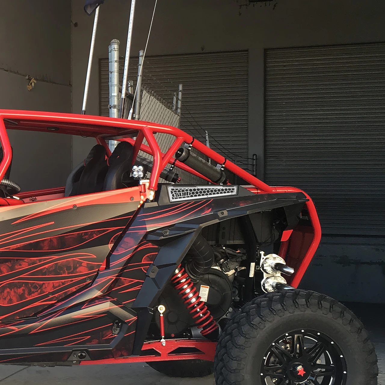 SDR Polaris RZR Bed Side Grill - Image 3