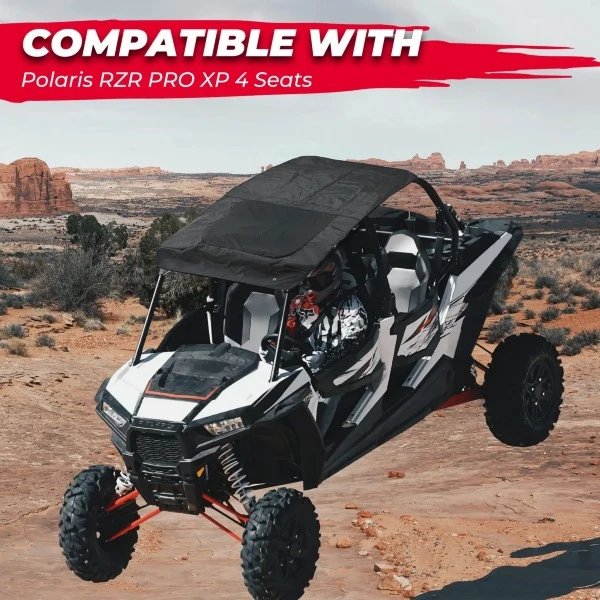 Kemimoto Polaris RZR PRO XP 4 2020-2023 Black Roof For 4 Seater - Image 6
