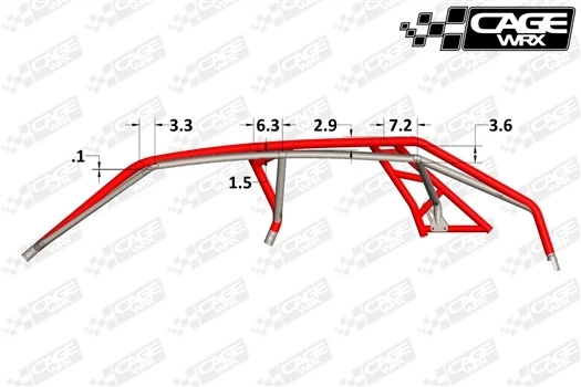 CageWRX Super Shorty Cage Kit - Polaris RZR Pro XP4 - Image 7
