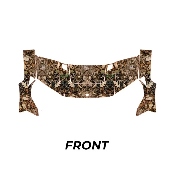 Kemimoto Polaris Ranger XP 1000/ Crew UTV Camo Wraps Graphics Kit - Light Green Leaves - Image 4