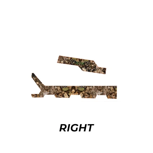 Kemimoto Polaris Ranger XP 1000/ Crew UTV Camo Wraps Graphics Kit - Light Green Leaves - Image 5