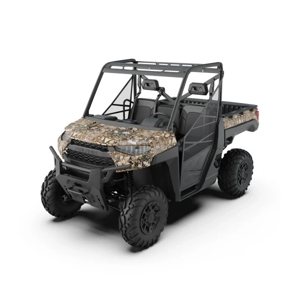 Kemimoto Polaris Ranger XP 1000/ Crew UTV Camo Wraps Graphics Kit - Light Green Leaves - Image 7