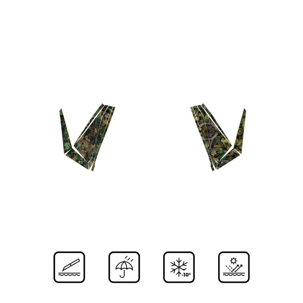 Kemimoto Polaris RZR PRO XP Doors Only Camouflage Wraps Graphics Kit - Image 4