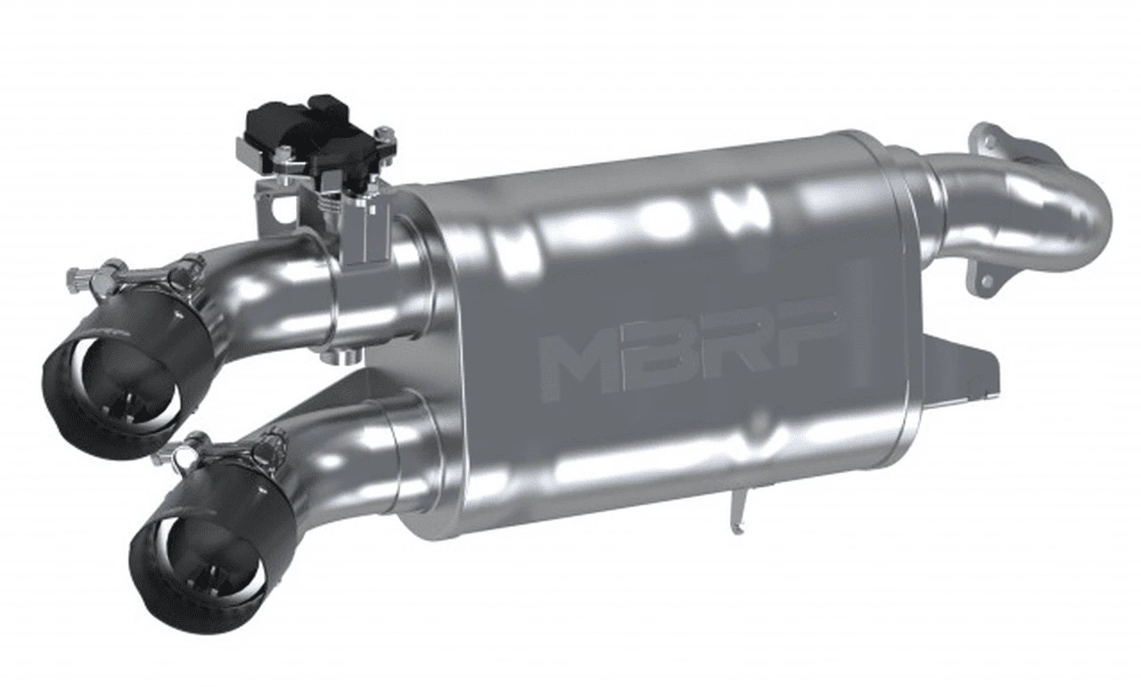 MBRP 2.5" Slip-on, Active Exhaust, Dual Out 2020-2022 Polaris RZR PRO XP