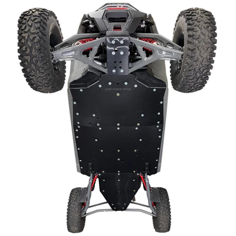 Factory UTV Polaris RZR Turbo R 4 UHMW Skid Plate - Image 2