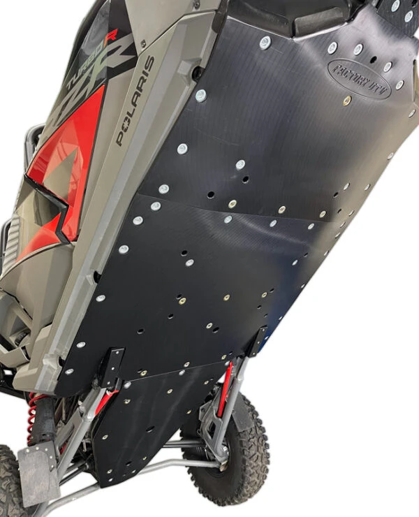 Factory UTV Polaris RZR Turbo R 4 UHMW Skid Plate - Image 3