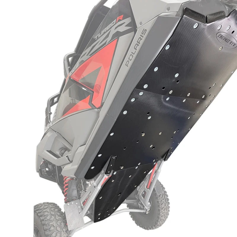 Factory UTV Polaris RZR Turbo R 4 UHMW Skid Plate - Image 5
