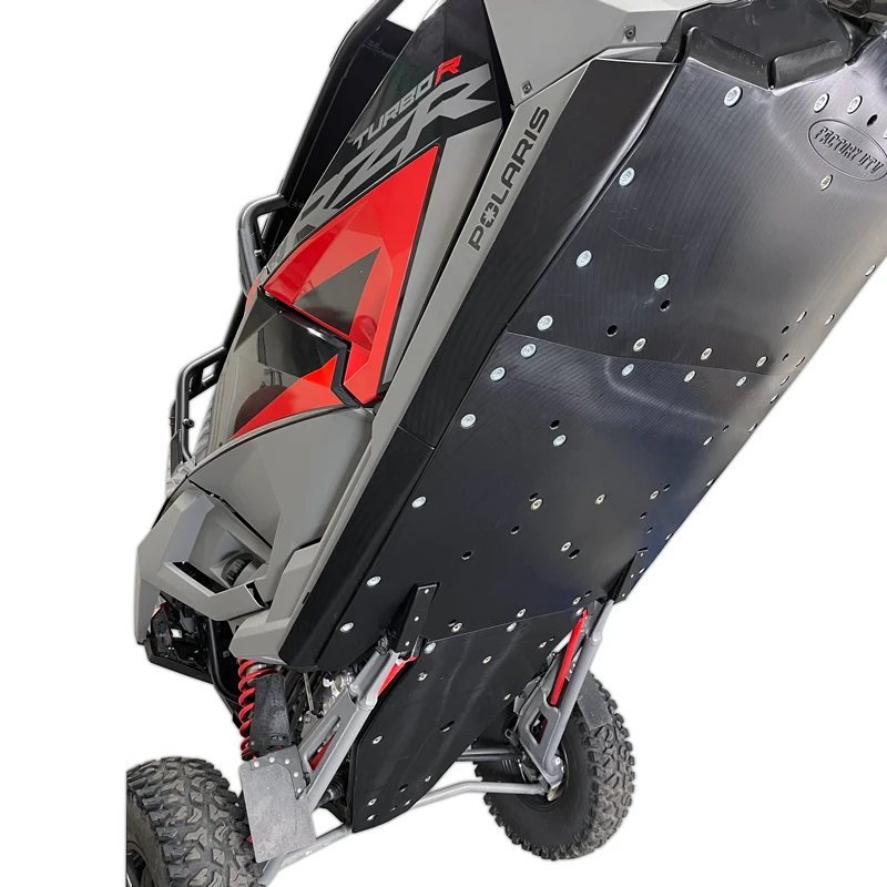Factory UTV Polaris RZR Turbo R 4 UHMW Skid Plate - Image 6
