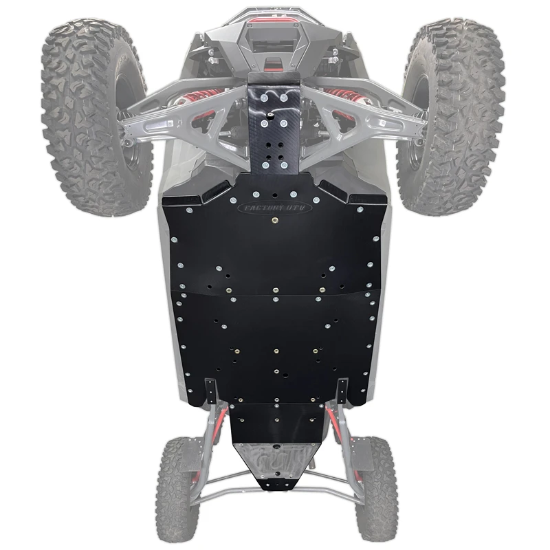 Factory UTV Polaris RZR Turbo R 4 UHMW Skid Plate - Image 9
