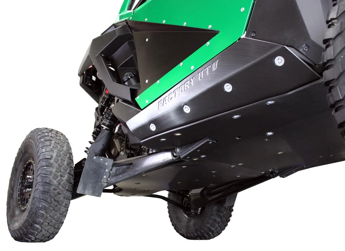 Factory UTV Polaris RZR Turbo R UHMW Skid Plate - Image 3