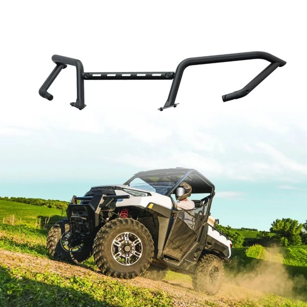 Kemimoto 2018-2023 Polaris Ranger Front Bumper, Front Brush Guard - Image 8