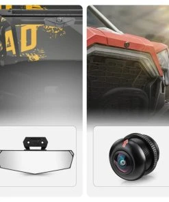 Kemimoto Polaris RZR Pro XP Center Rear View Mirror & Front Camera Kit