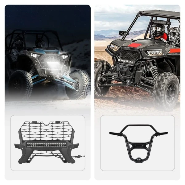 Kemimoto Polaris RZR 1000 XP/XP4 Front Grill Light & Front Bumper