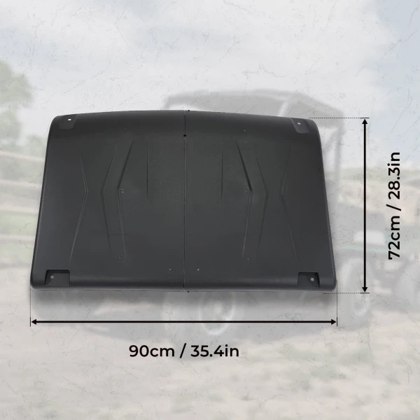 Kemimoto Polaris Ranger Mid Size 570/500/EV/ETX 1000 2015-2022 Plastic Hard Roof Top - Image 5