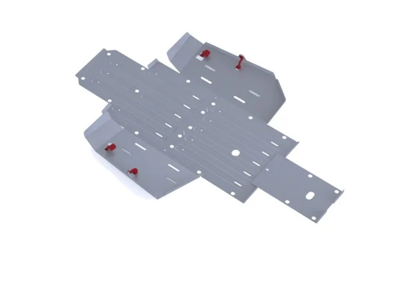 Rival Powersports Rival Honda Pioneer 520 Alloy Central Skid Plate