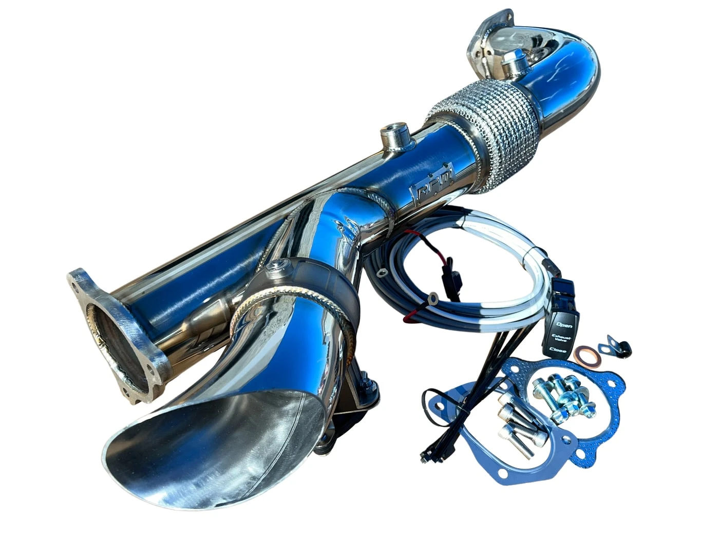 RPM Powersports Polaris RZR XPT/Turbo R/Pro XP 3" Electric Side Dump E-Valve Exhaust - Image 2