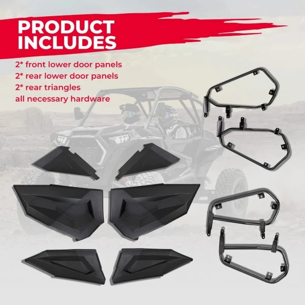 Kemimoto Polaris RZR XP4 1000 2014-2023 Lower Doors Panel Inserts - Image 4