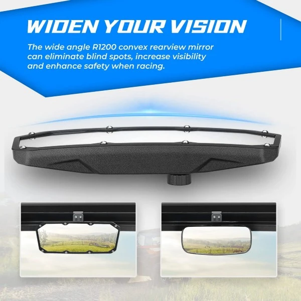 Kemimoto Polaris Ranger 500/570/900 XP S/1000 XP Rear View Mirror - Image 6