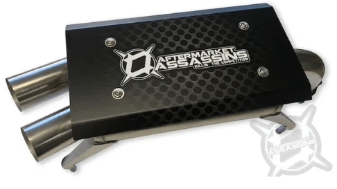 Aftermarket Assassins Stainless Slip-On Exhaust For RZR 2020-22 Pro XP/Turbo R