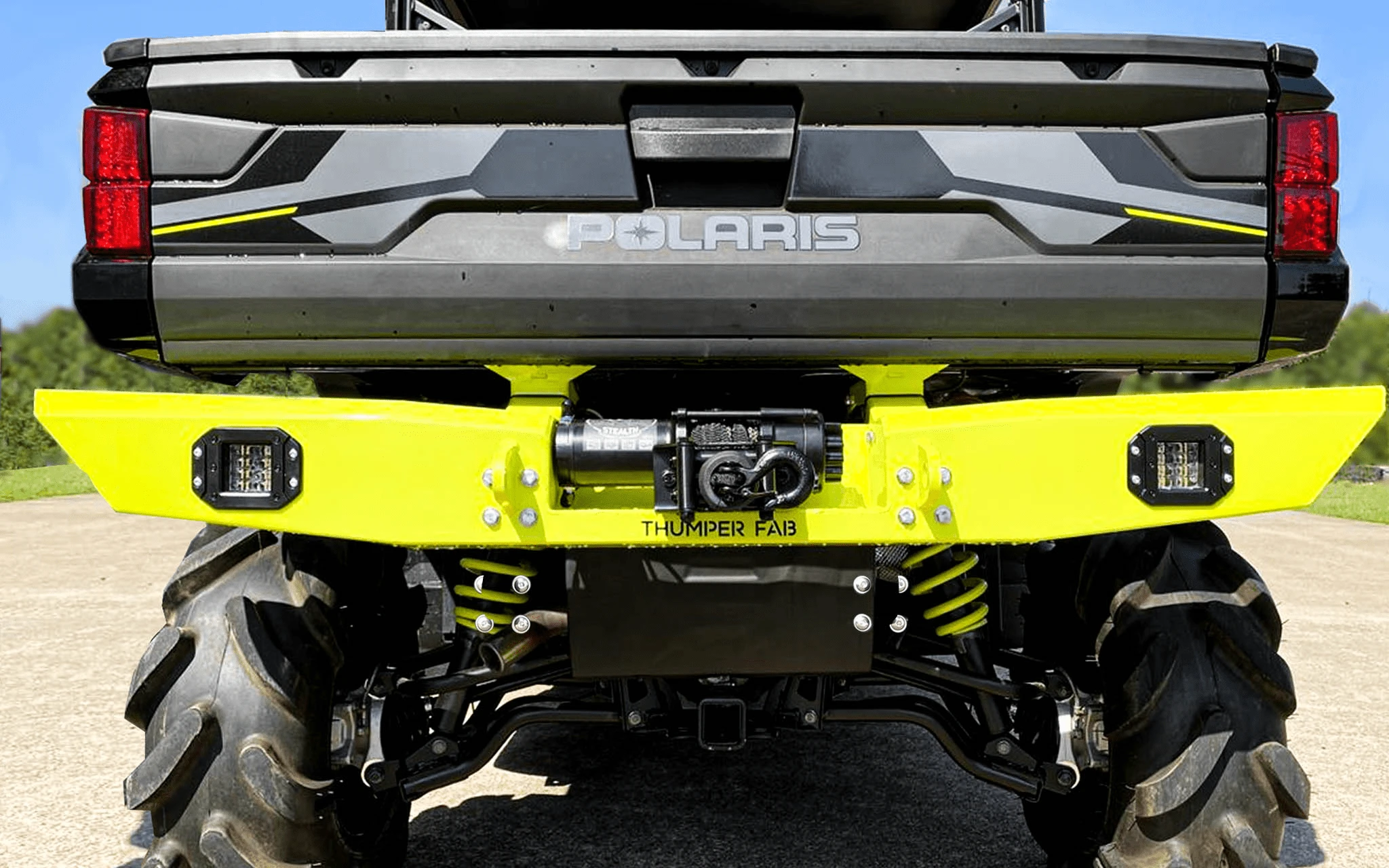 Thumper Fab Polaris Ranger SP 570 Mid-Size Rear Winch Bumper - Image 7