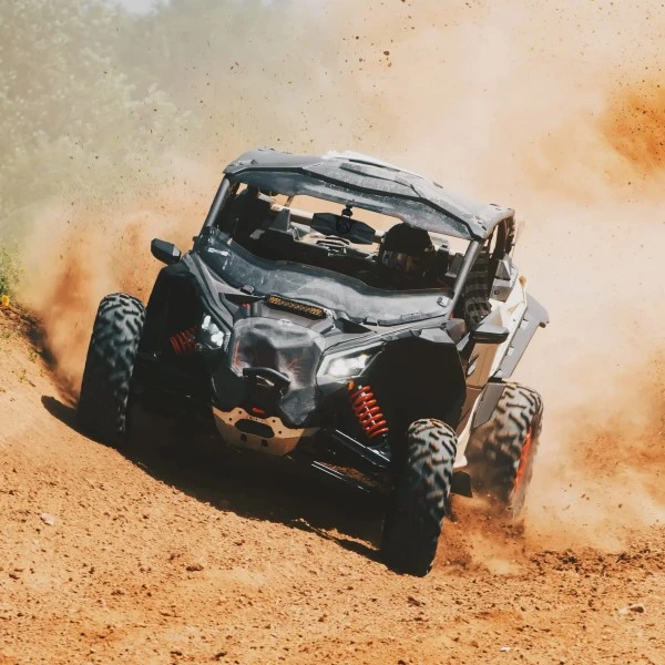 Kemimoto UTV Center Mirrors Fits 1.5"-2" Roll Cage Bar Adjustable Aluminum Clamp - Image 8