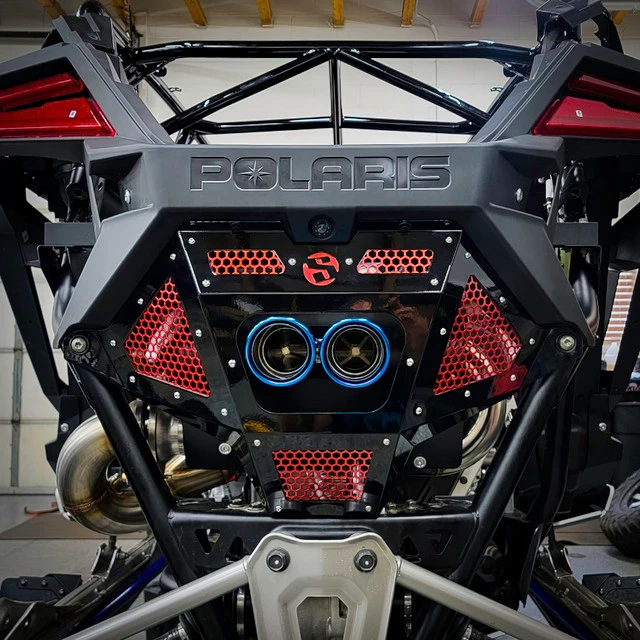 SDR Polaris Pro R Rear Exhaust Cover - Image 4