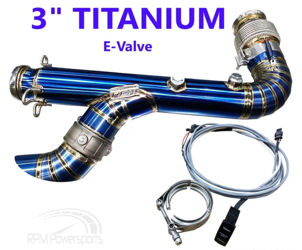 RPM Powersports Can-Am X3 Titanium TI E-Valve 3" Electronic Dump Valve Exhaust/Mid Pipe - Image 2