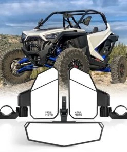 Kemimoto 1.6"-2" Roll Bar UTV Side Mirrors And Center Mirror