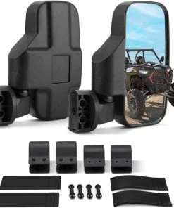 Kemimoto UTV 1.75" / 2" Side View High Impact Convex Mirror