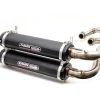 Trinity Racing General/RZR 1000S/900S Black Dual Full Exhaust System