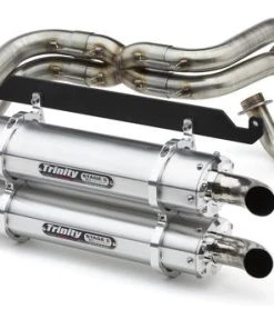Trinity Racing Honda Talon Brushed Aluminum Full Exhaust System