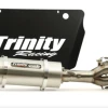 Trinity Racing RZR XP1000 Brushed Aluminum Stinger Exhaust