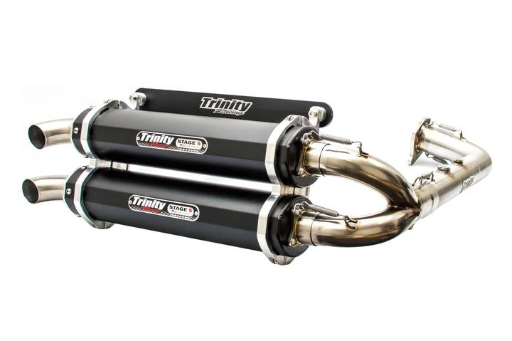 Trinity Racing RZR Pro XP / Turbo R Black Full Exhaust System