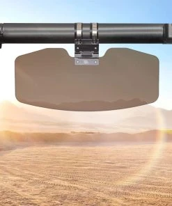 Kemimoto Universal Tinted Sun Visor Sun Shade For 1.5”-2” Roll Bars