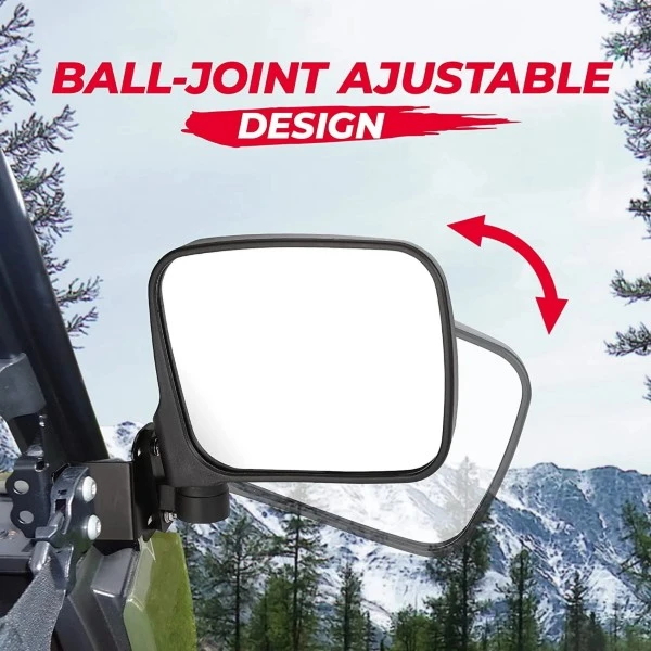 Kemimoto Polaris Ranger 500 570 900 Side Mirrors - Image 4